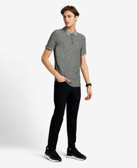 Zip-Up Knit Polo