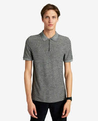 Zip-Up Knit Polo