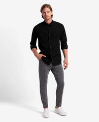 Slim-Fit Organic Stretch Denim Two Pocket Shirt