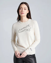 Lingua Franca Unmute Yourself Unisex Cashmere Crewneck Sweater
