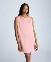 Sleeveless Draped Back Shift Dress