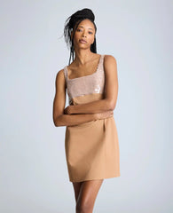 Open Back Strap Shift Dress