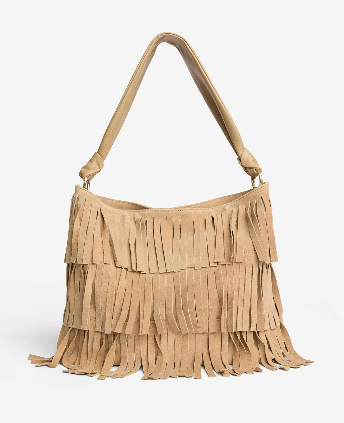 Fringe Slouch Hobo Bag