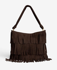 Fringe Slouch Hobo Bag
