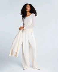 Sequin Mesh Long Sleeve Top
