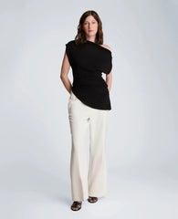 Asymmetrical Drape Neck Top