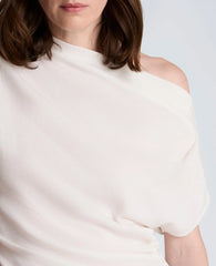 Asymmetrical Drape Neck Top