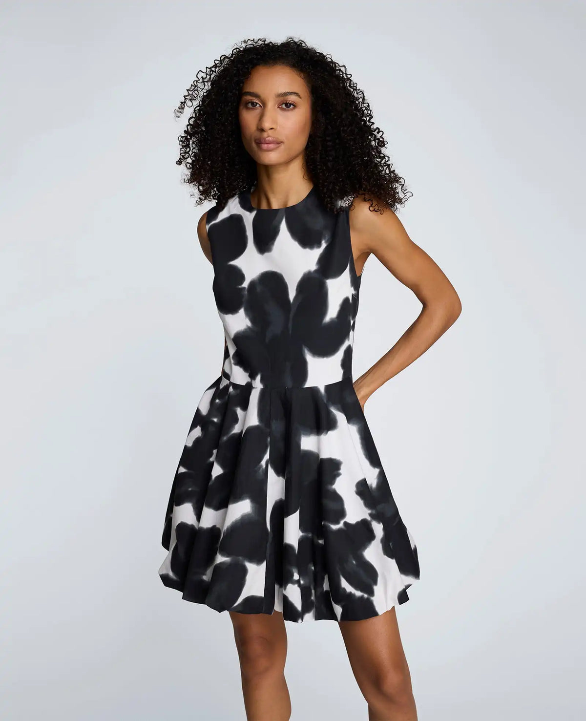 Bubble Hem Mini Dress