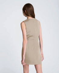 Zipper Detail Mini Dress