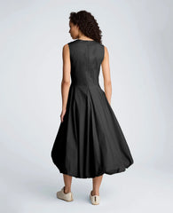 Bubble Hem Midi Dress