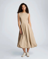 Bubble Hem Midi Dress