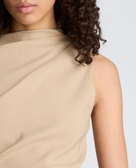 Cascade Detail Mini Dress