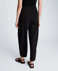 Fly Front Tapered Leg High Waisted Pleated Pant