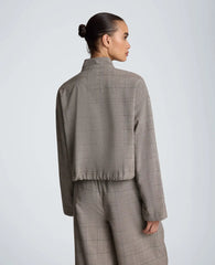 Draw Cord Jacket with Flap Pockets