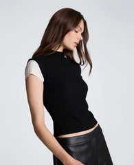 Mock Wide Rib Sweater