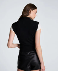 Mock Wide Rib Sweater