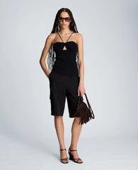 Ribbed Halter Sweater Tank