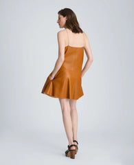 Metal Strap Mini Slip Dress