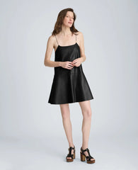 Metal Strap Mini Slip Dress