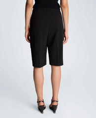 Fly Front High Rise Long Short with Cargo Pockets
