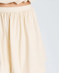 Pull On Bubble Mini Skirt