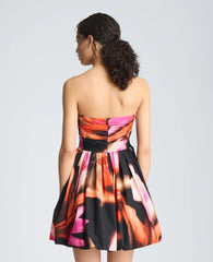 Ruched Strapless Mini Dress