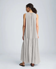 Gathered Halter Neck Maxi Dress