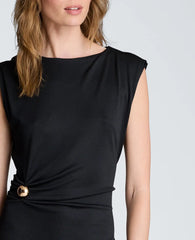 Drape Waist Maxi Dress