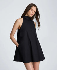 Self Tie Halter Mini Dress