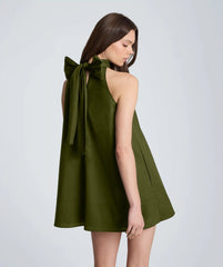 Tie Back Halter Midi Dress
