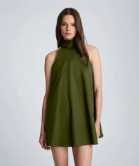 Tie Back Halter Midi Dress