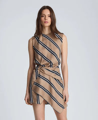 Asymmetric Hem Mini Dress