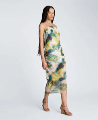 Strapless Ruched Dress