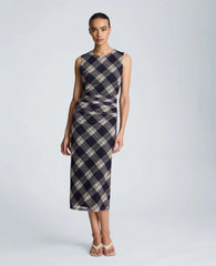 Side Ruched Midi Dress