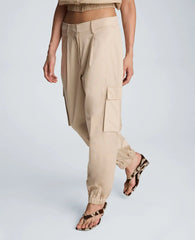 Fly Front Jogger Pleated Cargo Pant