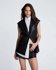 Layered Vest with Detachable Shirt