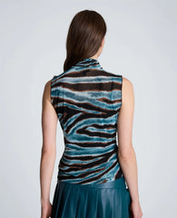 Pleated Sleeve Pullover