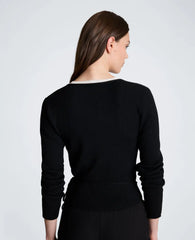 Rib Halter Wrap Sweater