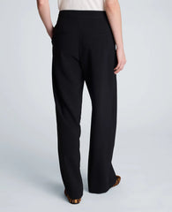 Fly Front Wide Leg Asymmetrical Crossover Pant