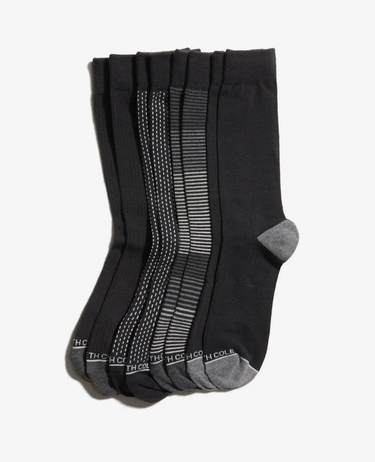 Vertical Dash Dress Crew Socks 4-Pack