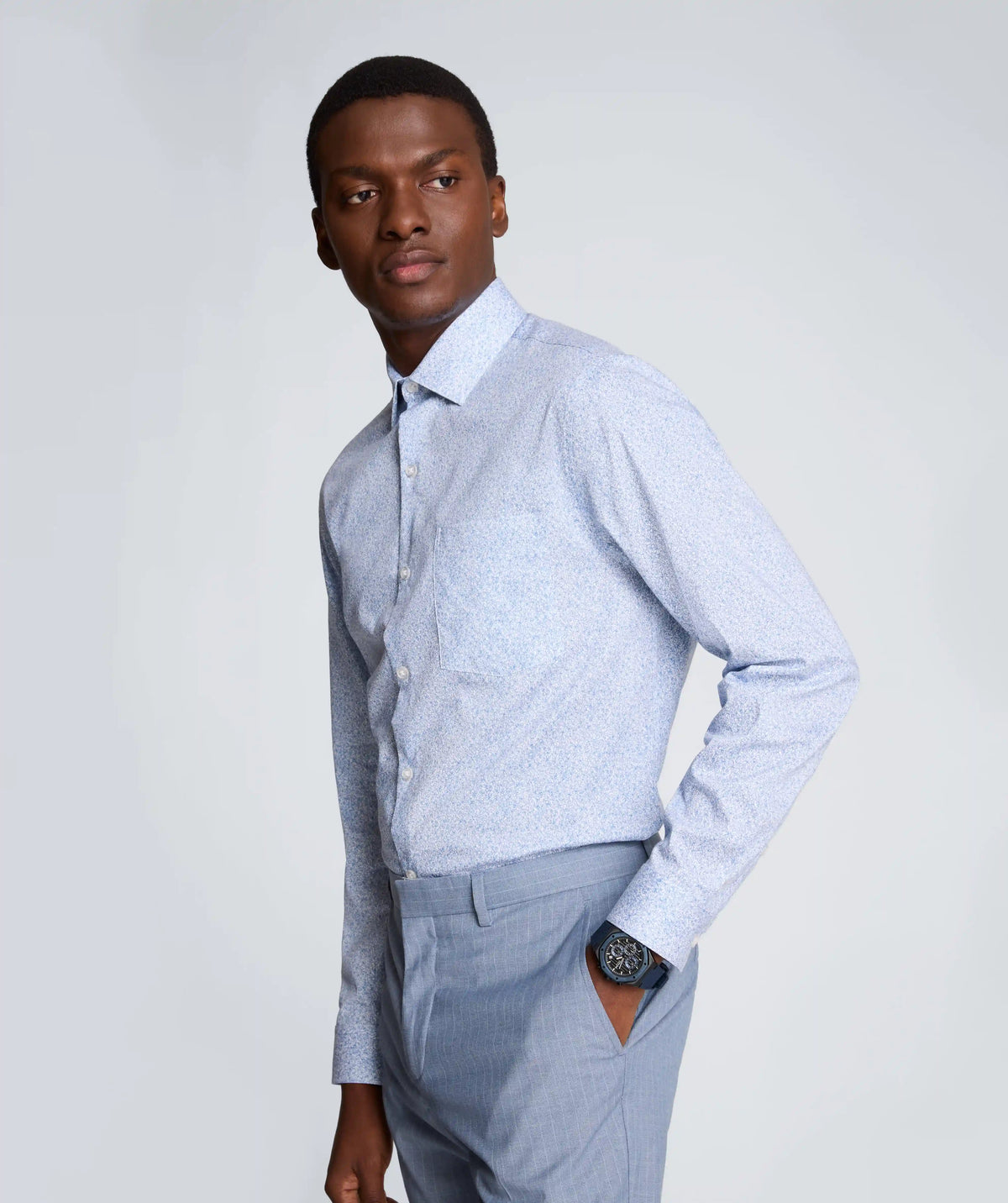 REACTION - Slim Fit Flex Stretch Dress Shirt