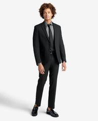 Slim-Fit Button-Down Stretch Dress Shirt with TEK FIT