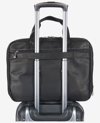 Colombian Leather Top Zip Messenger Bag