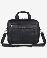 Colombian Leather Top Zip Messenger Bag