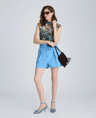 Mock Neck Tank with Interior Tank