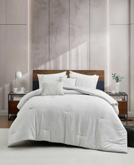 Space Dye Grid Comforter Set
