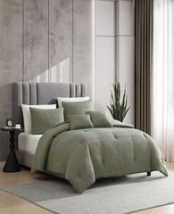 Variegated Waffle Comforter Set