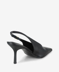 Aerial Leather Slingback Heel