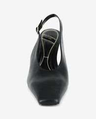 Aerial Leather Slingback Heel