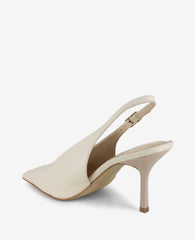 Aerial Leather Slingback Heel
